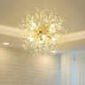 Modern Golden Firework Starburst Crystal Chandelier Image - 1