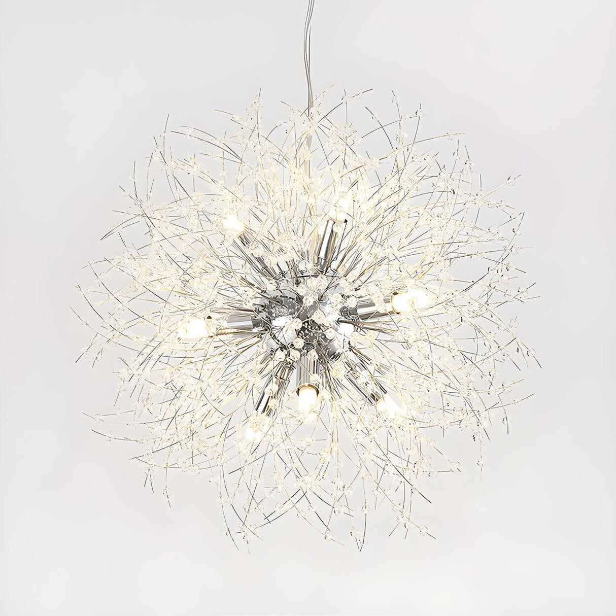 Modern Golden Firework Starburst Crystal Chandelier Image - 2