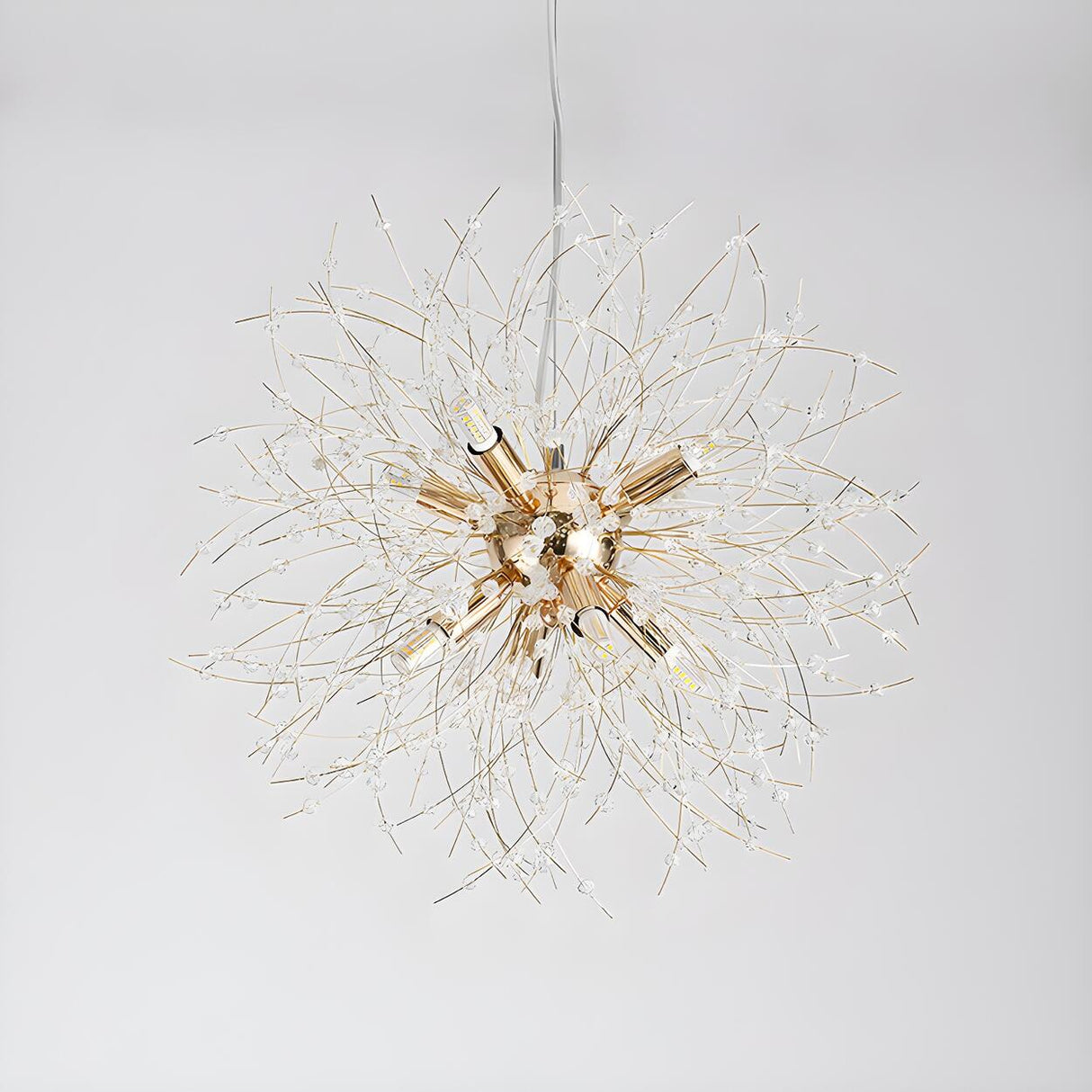 Modern Golden Firework Starburst Crystal Chandelier Image - 4