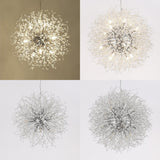 Modern Golden Firework Starburst Crystal Chandelier Image - 6