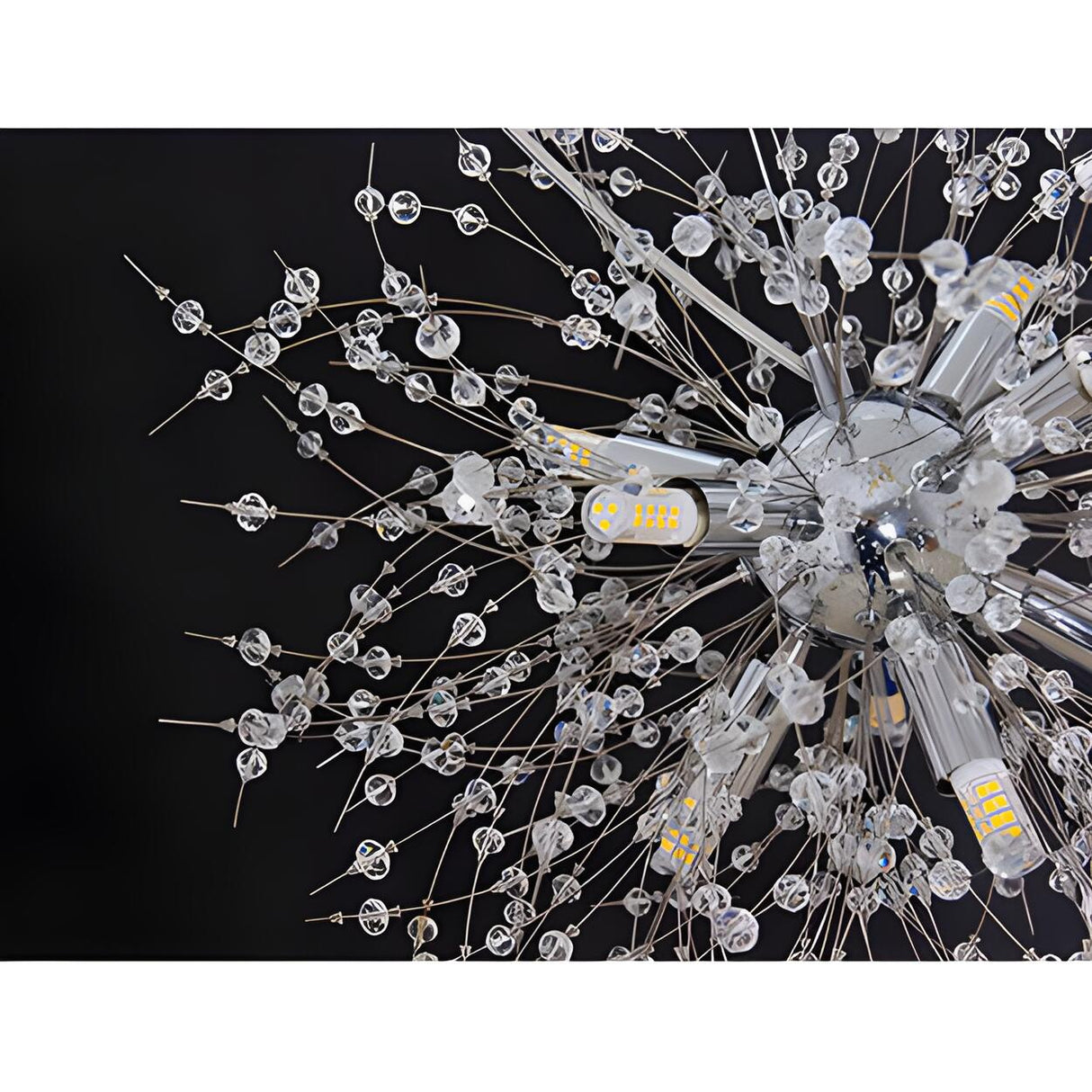 Modern Golden Firework Starburst Crystal Chandelier Image - 8