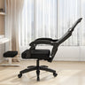 Modern Gray Ergonomic Mesh Office Chair with Headrest Image - 10