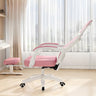 Modern Gray Ergonomic Mesh Office Chair with Headrest Image - 14