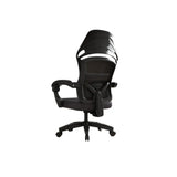 Modern Gray Ergonomic Mesh Office Chair with Headrest Image - 6