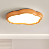 Modern Green Cloud-Shaped Flush Mount Ceiling Light Image - 10