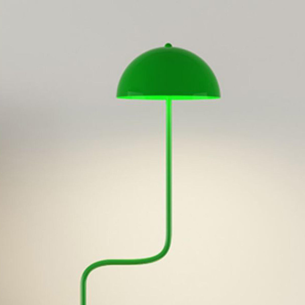 Modern Green Dome Metal Floor Lamp with Foot Switch Image - 16