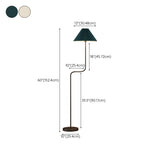 Modern Green Dome Metal Floor Lamp with Foot Switch Image - 21