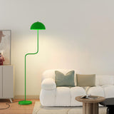 Modern Green Dome Metal Floor Lamp with Foot Switch Image - 5