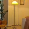 Modern Green Dome Shade Bedside Chrome Floor Lamp Image - 2