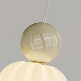 Modern Green Frosted Glass Globe Bedroom Pendant Light Image - 20