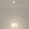 Modern Green Frosted Glass Globe Bedroom Pendant Light Image - 7