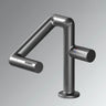 Modern High Arc Copper Grey Swivel Spout Vessel Sink Faucet Image - 3