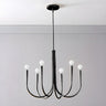 Modern Hook Gold Classic Dining Room  8-Bulb Chandelier Image - 9