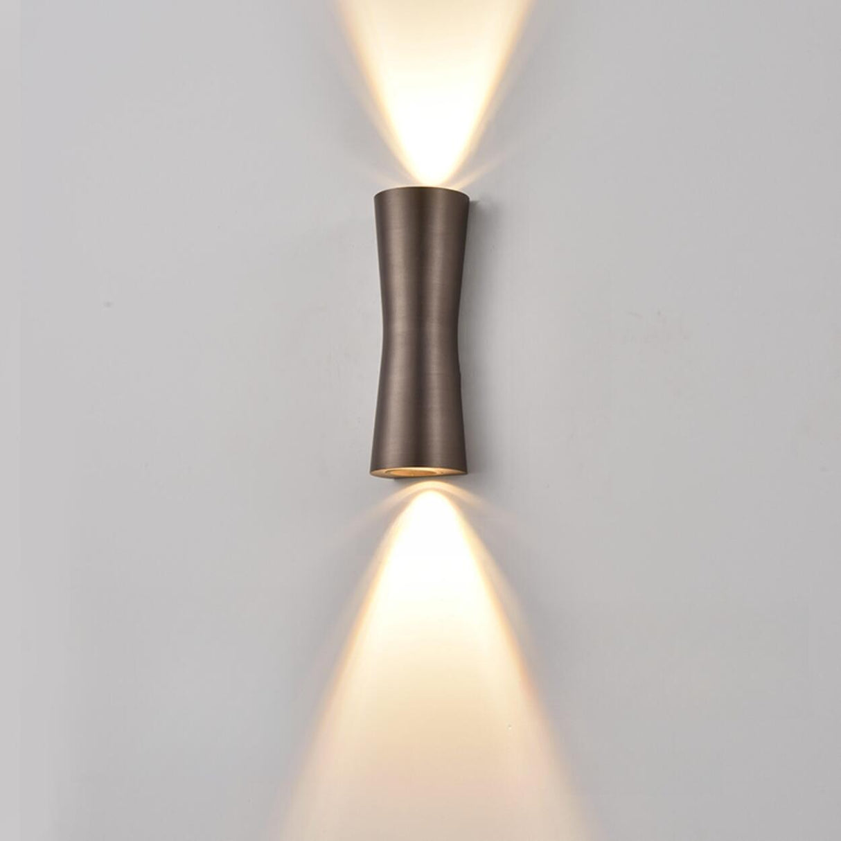 Modern Hourglass Design Up Down LED Wall Sconce Image - 5