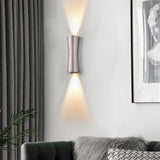 Modern Hourglass Design Up Down LED Wall Sconce Image - 7