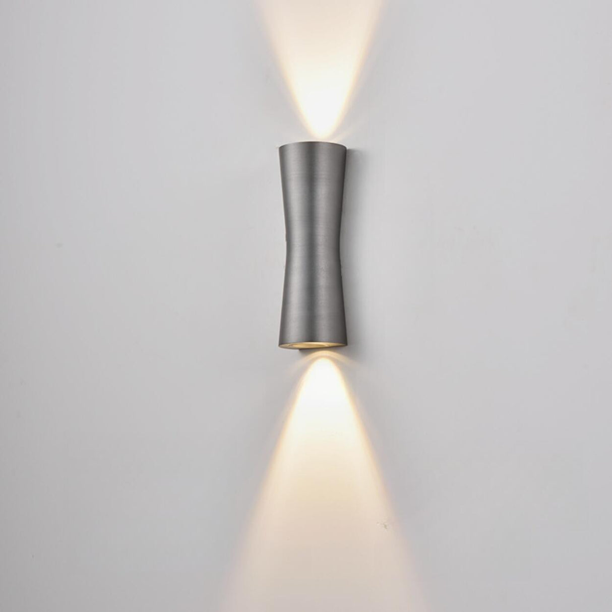 Modern Hourglass Design Up Down LED Wall Sconce Image - 8