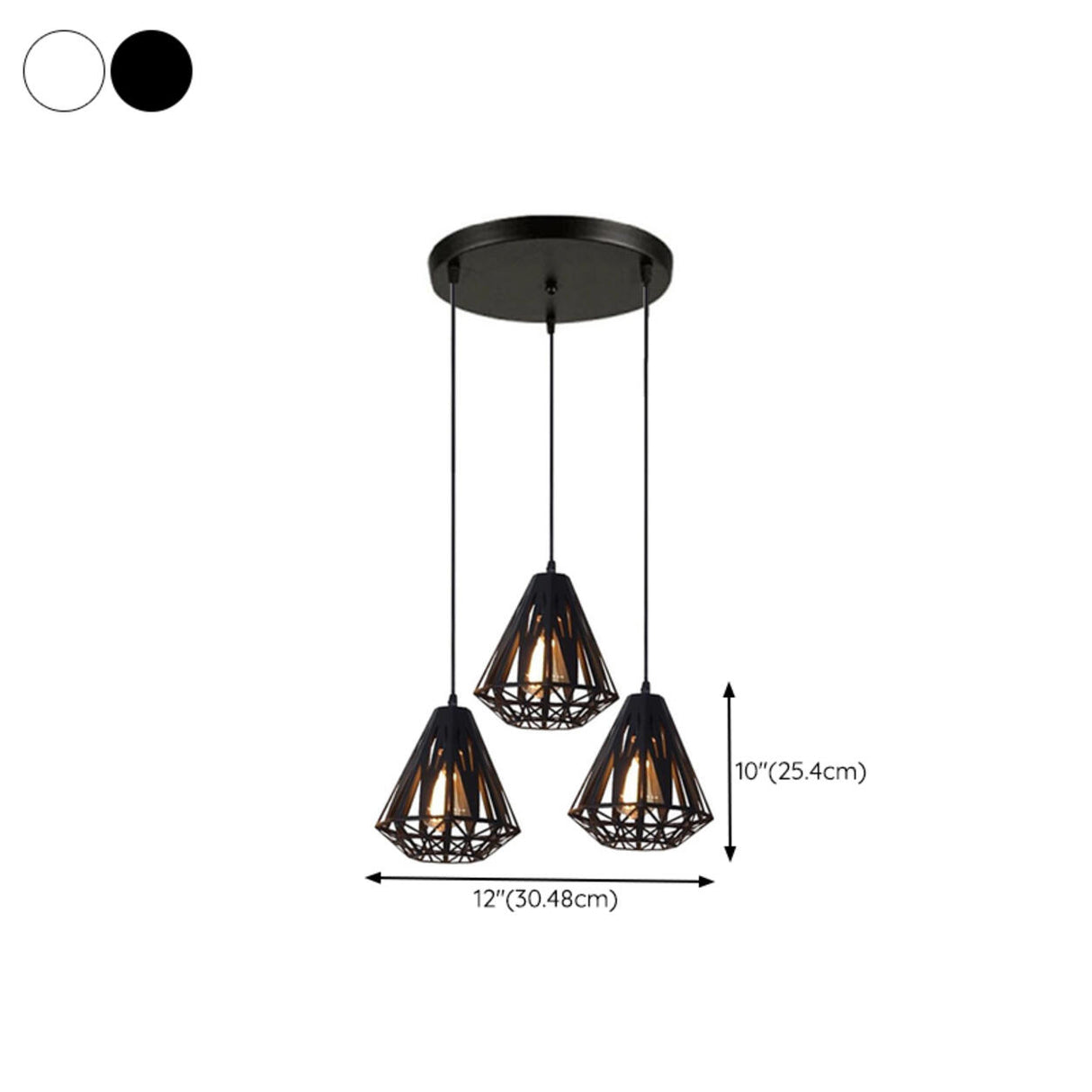 Modern Industrial Metal Geometric Pendant Lighting  Image - 14