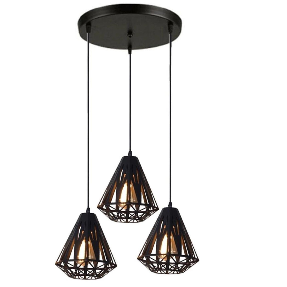 Modern Industrial Metal Geometric Pendant Lighting  Image - 5