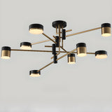 Modern Industrial Tiered Sputnik LED Chandelier Image - 11