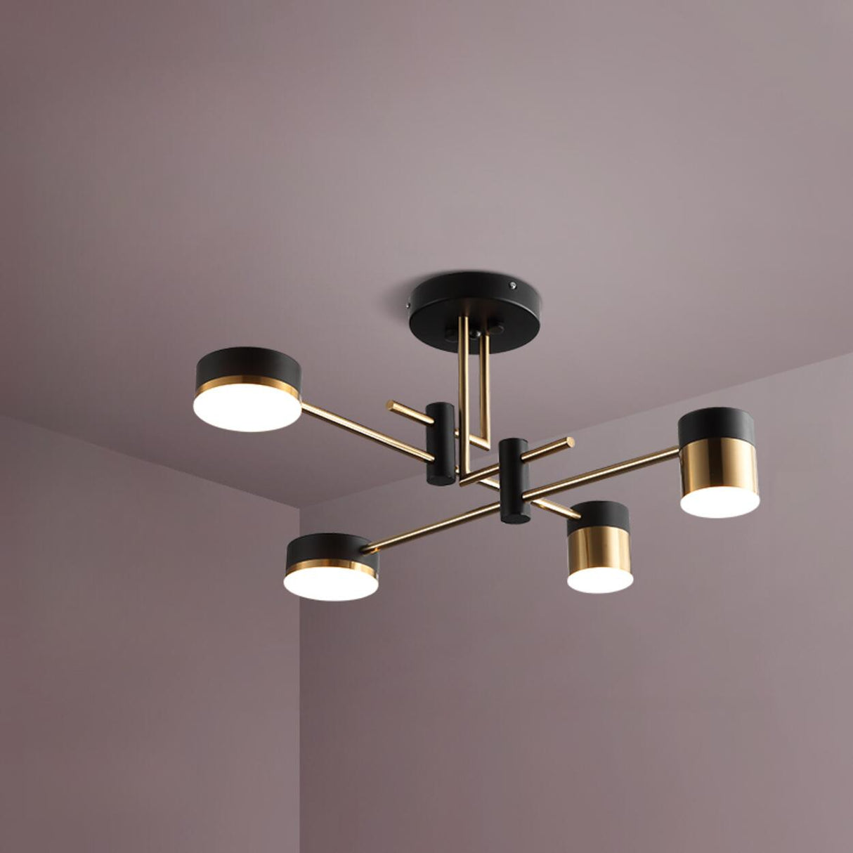 Modern Industrial Tiered Sputnik LED Chandelier Image - 2