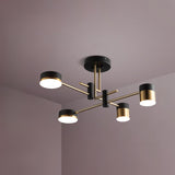 Modern Industrial Tiered Sputnik LED Chandelier Image - 2