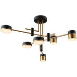 Modern Industrial Tiered Sputnik LED Chandelier Image - 8