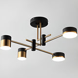 Modern Industrial Tiered Sputnik LED Chandelier Image - 9