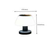 Modern Innovative Geometric Black Solar Table Lamp #size