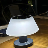 Modern Innovative Geometric Black Solar Table Lamp Image - 7