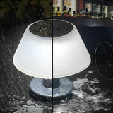 Modern Innovative Geometric Black Solar Table Lamp Image - 9