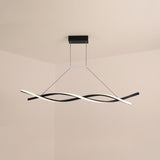 Modern Intertwined Design Wave Island Pendant Light Image - 3