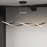 Modern Intertwined Design Wave Island Pendant Light Image - 6