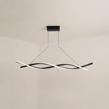 Modern Intertwined Design Wave Island Pendant Light Image - 7