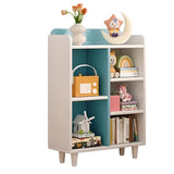 Modern Kids Closed Back Toy Organizer Wide Bookcase Image - 12