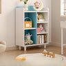 Modern Kids Closed Back Toy Organizer Wide Bookcase Image - 15