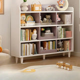 Modern Kids Closed Back Toy Organizer Wide Bookcase Image - 23