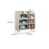 Modern Kids Closed Back Toy Organizer Wide Bookcase Image - 37