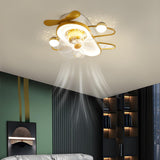 Modern Kids Room Airplane Ceiling Fan with LED Light Image - 3