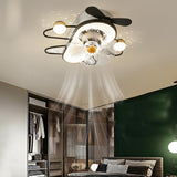 Modern Kids Room Airplane Ceiling Fan with LED Light Image - 4