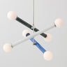 Modern Kids Room Multi Color Cast Iron Tube Chandelier Image - 4