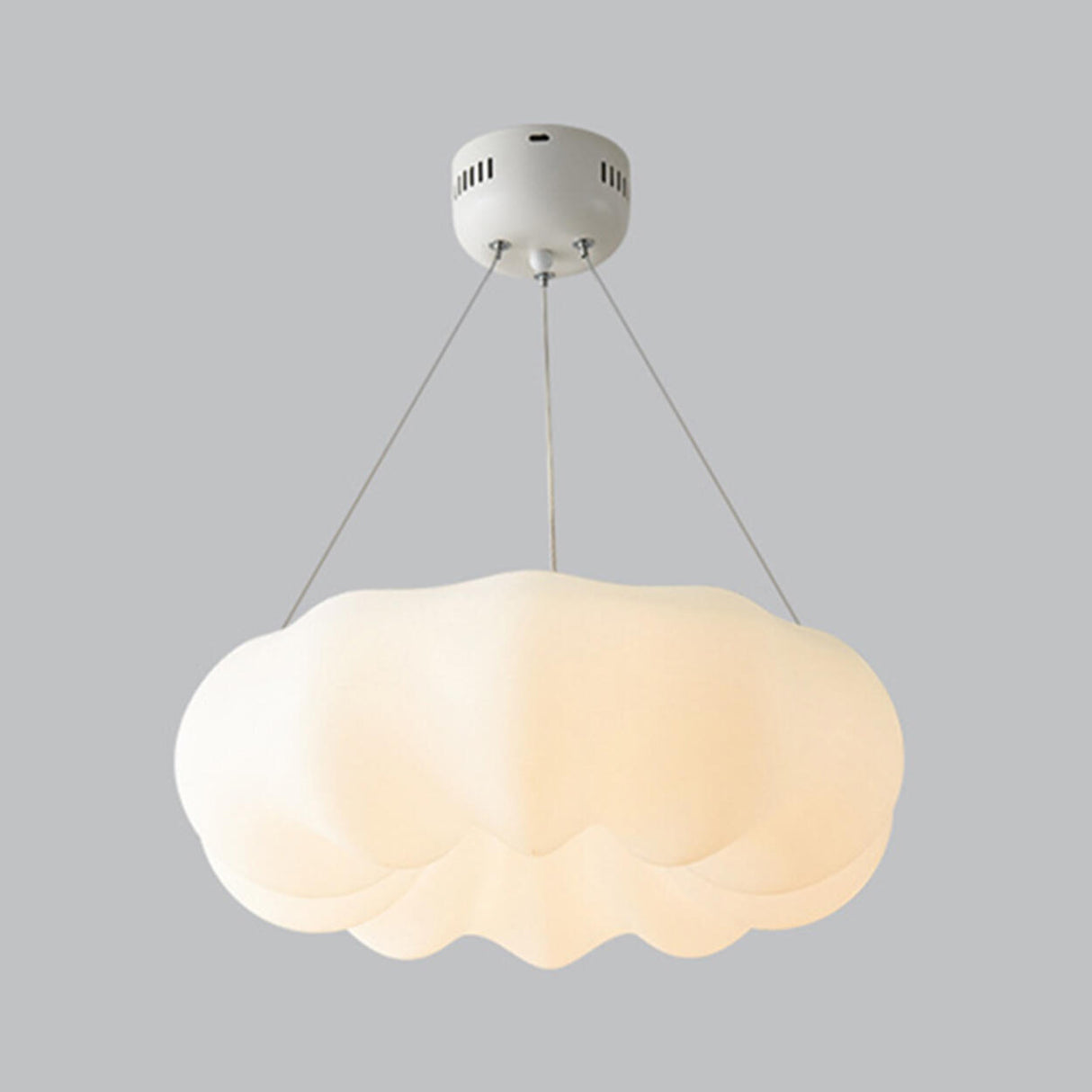 Modern Kids Room White Resin Cloud Pendant Chandelier Image - 8