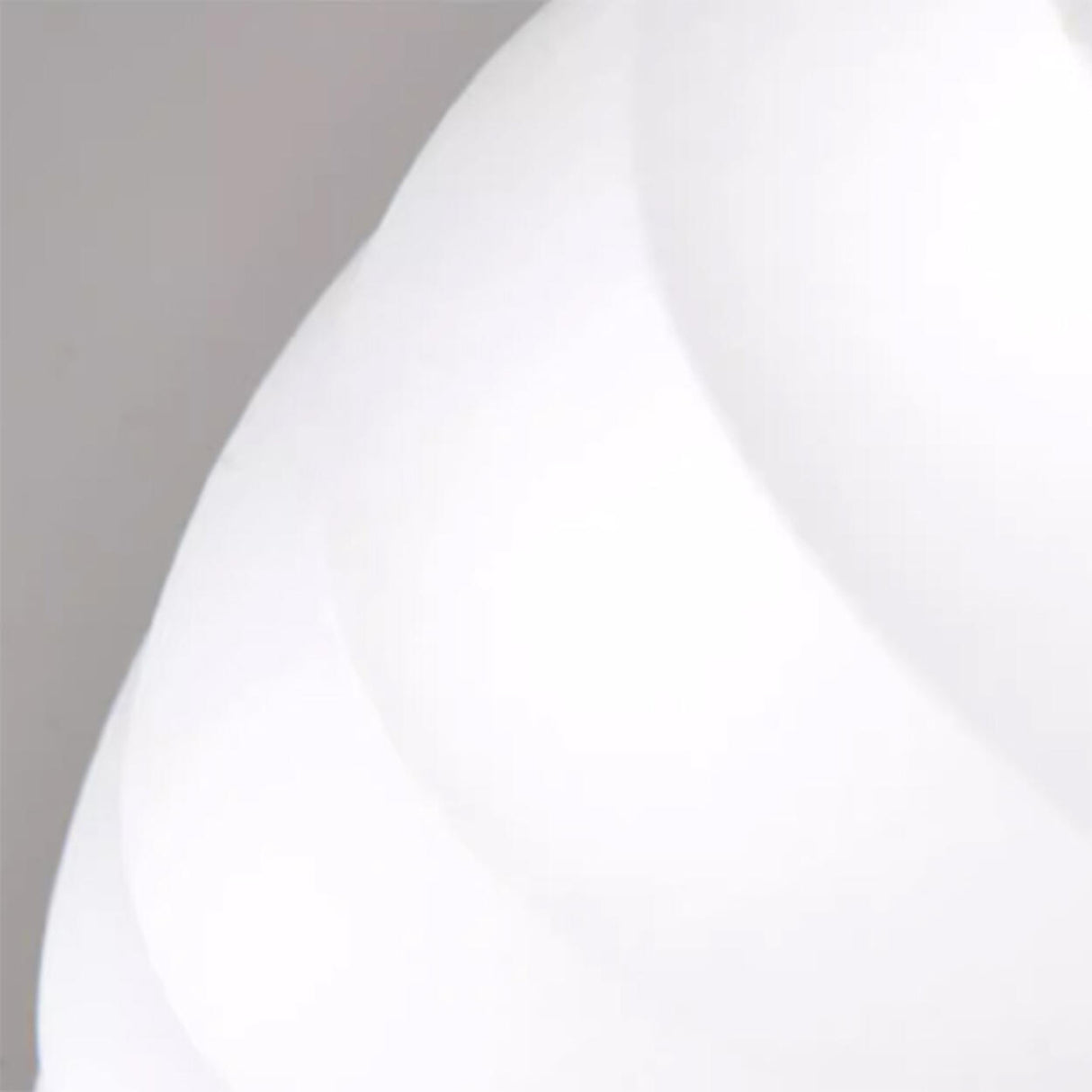 Modern Lantern Oval UFO White Silk Pendant Light Image - 15