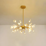 Modern Large Branch Crystal Brass Chandelier Ceiling Light Image - 10