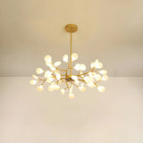 Modern Large Branch Crystal Brass Chandelier Ceiling Light Image - 12