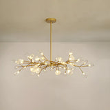 Modern Large Branch Crystal Brass Chandelier Ceiling Light Image - 7