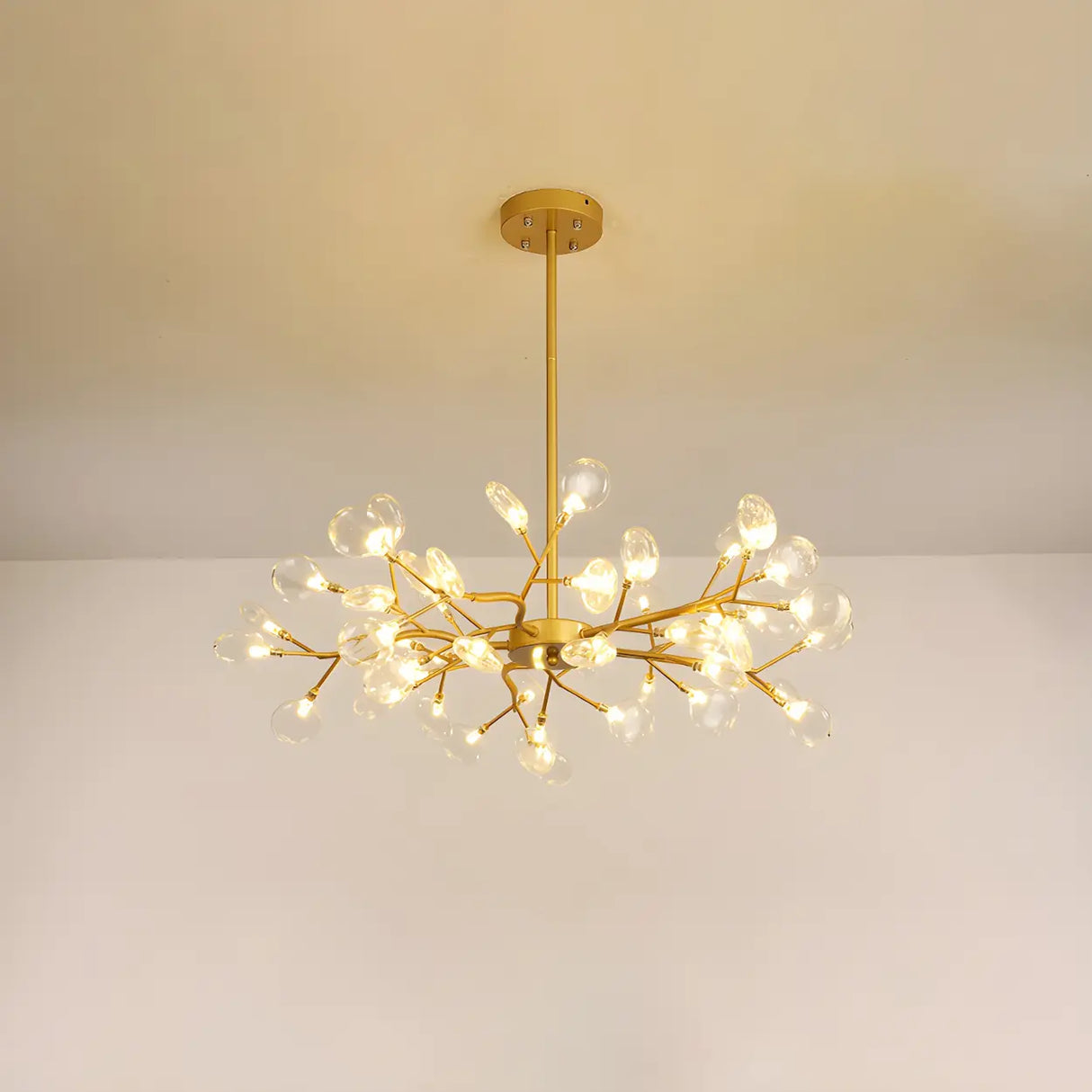 Modern Large Branch Crystal Brass Chandelier Ceiling Light Image - 9