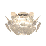 Modern Large Clear Pine Cone Flush Mount Light 3-Light Image - 3