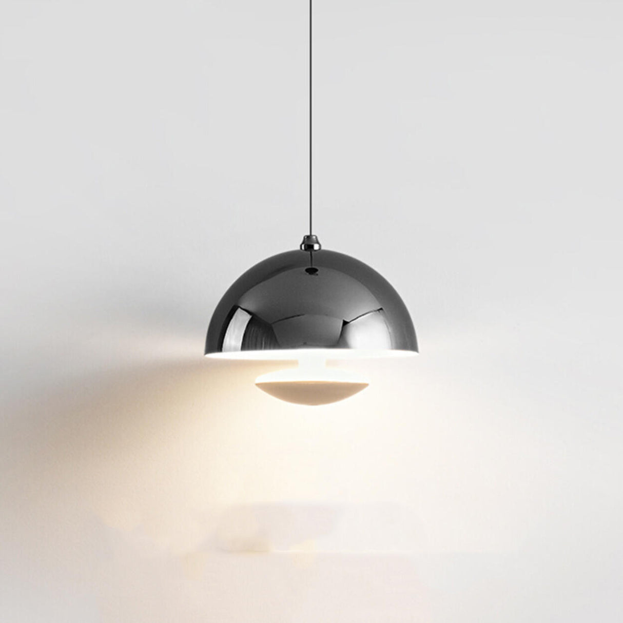 Modern Layered Acrylic Dome LED Pendant Light Image - 5