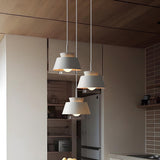 Modern Layered Multi-Color Metal Geometric Pendant Light Set Image - 17