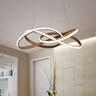 Modern LED Acrylic Infinity Loop Pendant Light Chandelier Image - 1